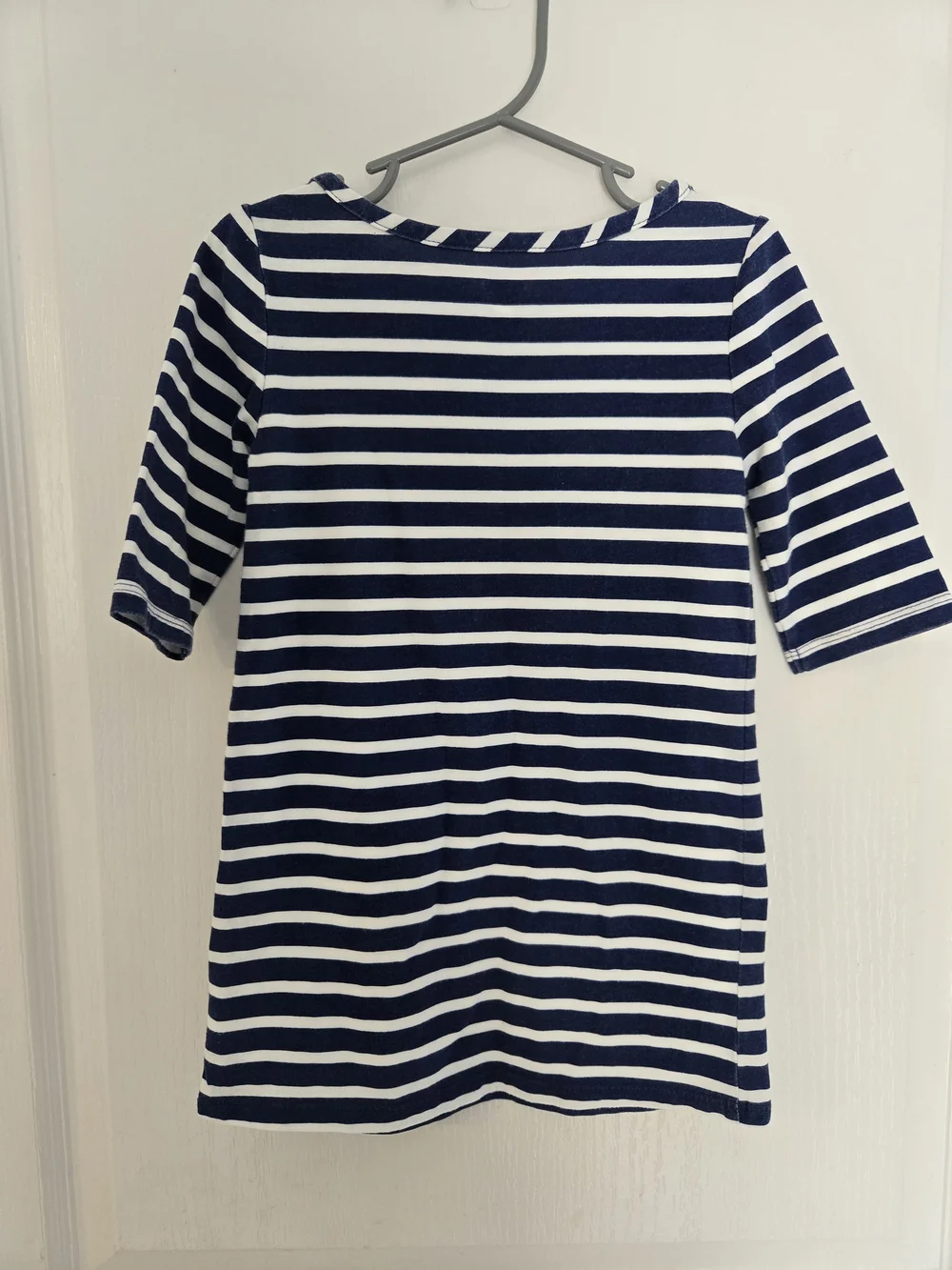 3T Girl Classic Navy and White Striped Kids Dress